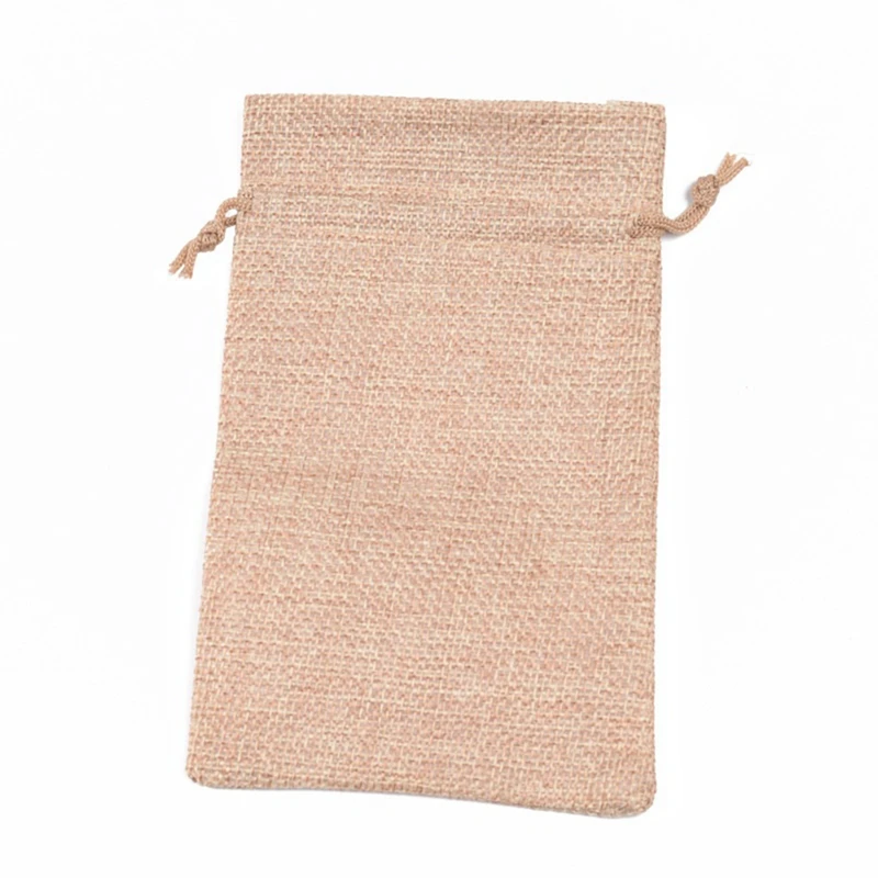 Burlap Drawstring Bag Packaging Gift Storage Bag Drawstring Linen Drawstring Pocket
