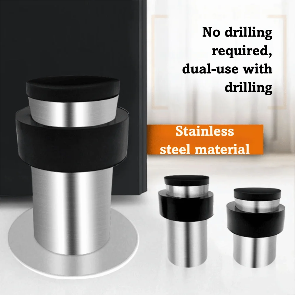 الأجهزة المطاط الباب سدادة الفولاذ المقاوم للصدأ 45 مللي متر-80 مللي متر جدار حامي جولة دائم المضادة للتصادم حامل الباب الطابق توقف الباب