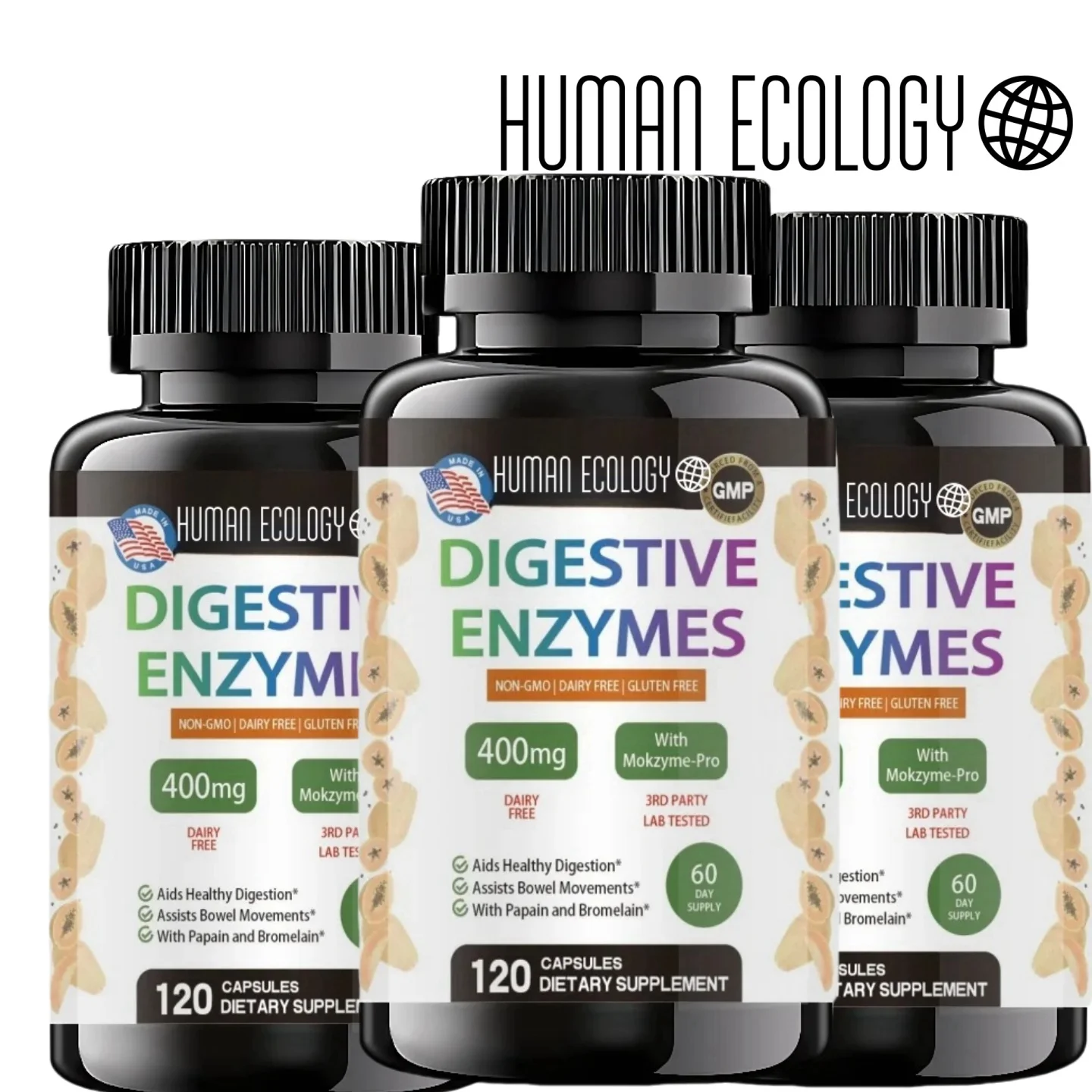 Enzima digestiva Ultra-un suplemento de enzimas digestivas vegetarianas que apoya la digestión de proteínas, carboidratos, fibras y lácteos