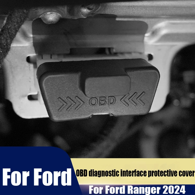 

Для Ford Ranger 2024, защитный чехол для диагностического интерфейса автомобиля OBD, водонепроницаемые и пылезащитные детали для модификации салона автомобиля