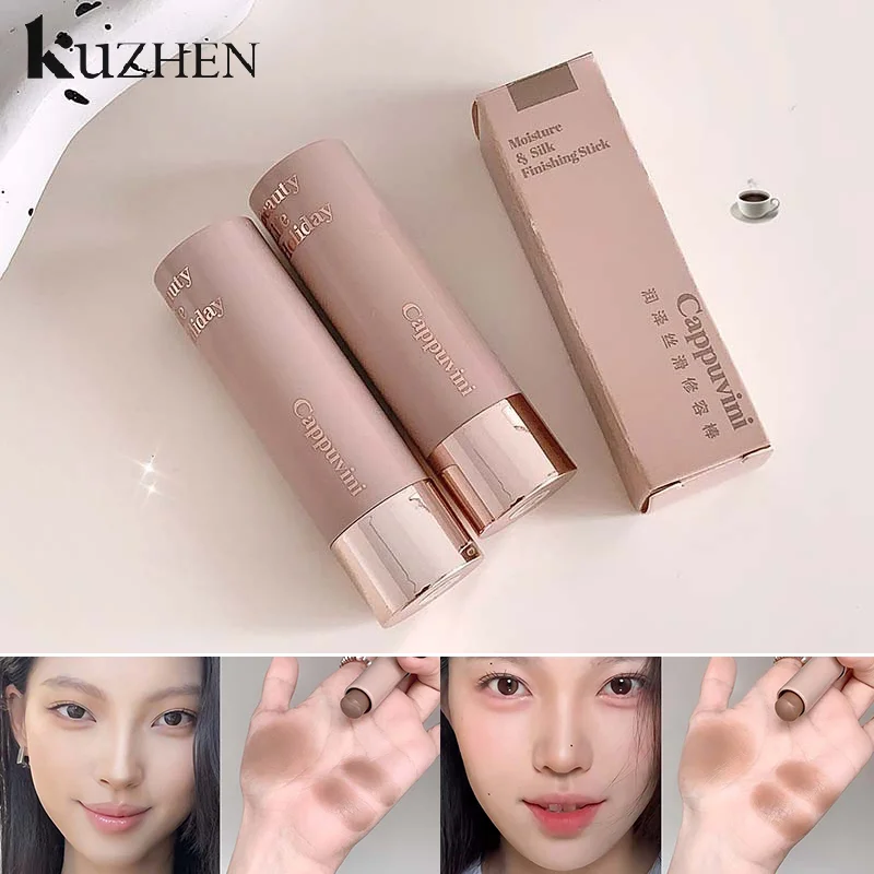 Moisturizing Matte Concealer Contour Stick Smooth Lasting 3D Nose Shadow Waterproof Face Highlight Brighten Contour Makeup