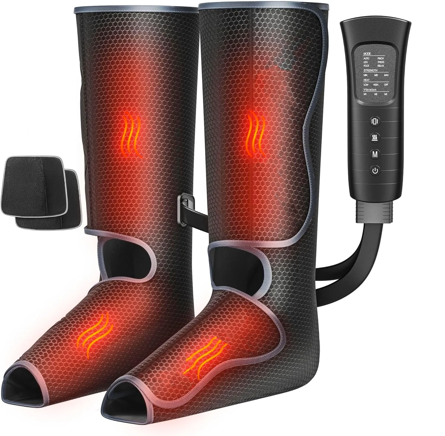 

Full Wrapped Leg Massager with Heating Air Compression Massage with 8 Airbags Recovery Boots for Pain Relieve
