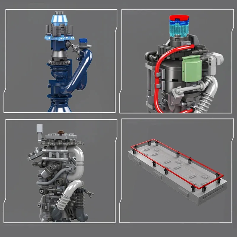 Molde rei 10247 brinquedos de motor de carro técnico o raptor foguete motor bloco de construção montagem conjunto tijolo crianças presente natal
