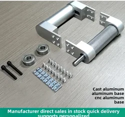 Complete set of conveyor accessories, conveyor belt assembly line rollers, master and slave power rollers, 2040CNC aluminum seat