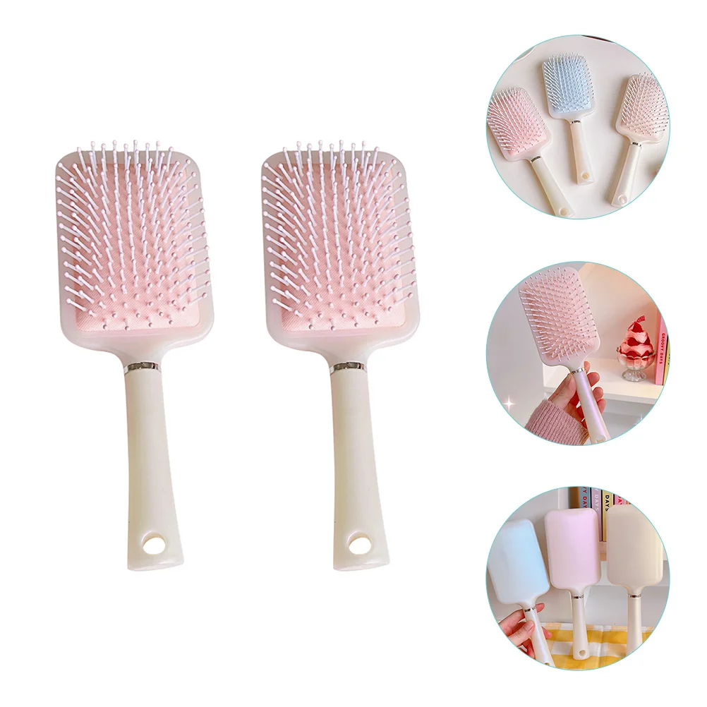 

2 Pcs Comb Detangle Hair Brush Airbag Combs Massager Plastic