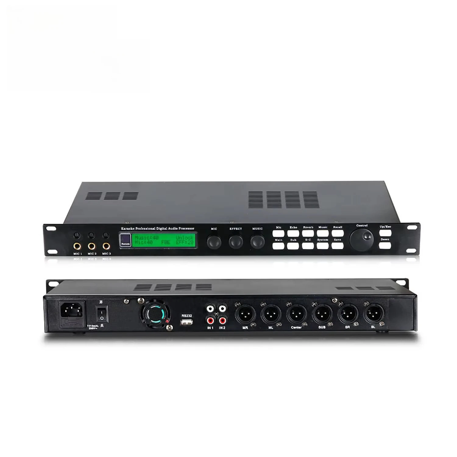 

GAX-X5 Karaoke Pre-effects KTV Professional Digital Audio Echo Effect Processor X5 DSP Audio Processor