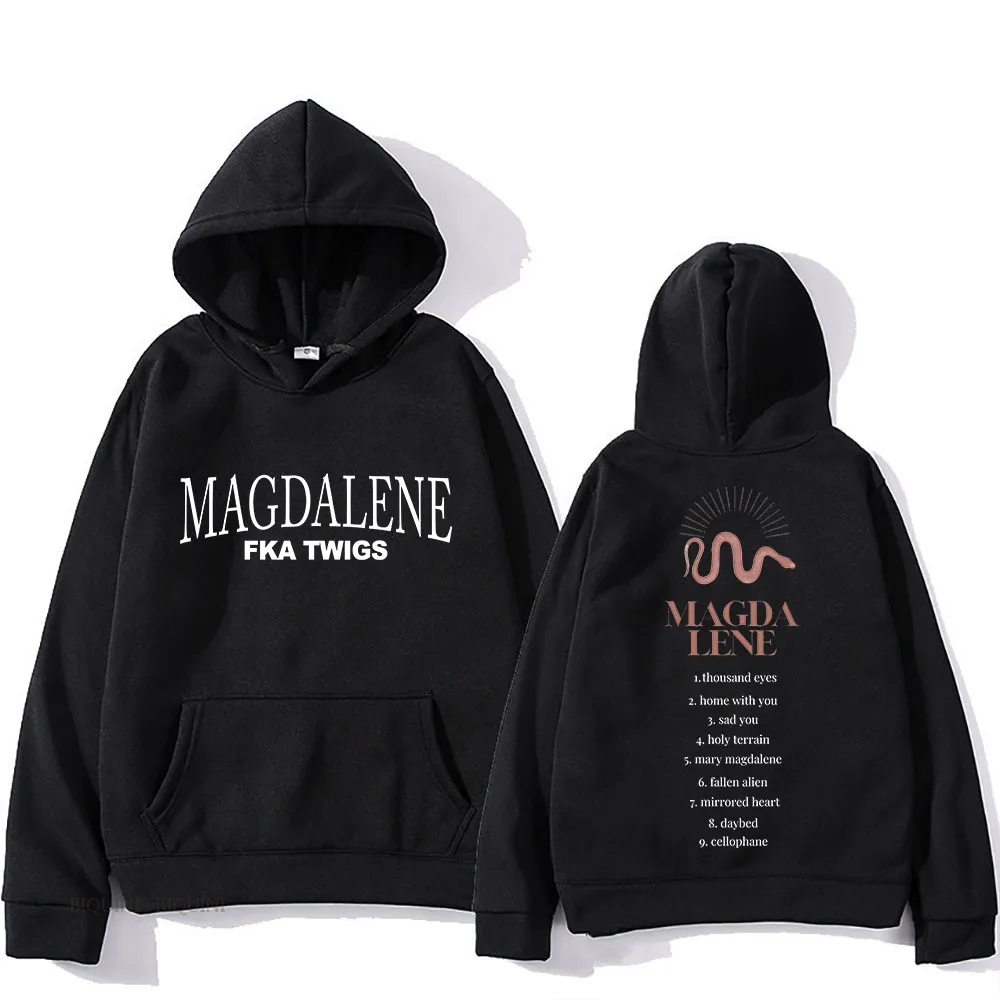 Hip Hop Fashion Hooded FKA Twigs Graphic Printing Gothic Retro Sweatshirt With Pocket Hip Hop Clothes Sudaderas Punk Pullovers