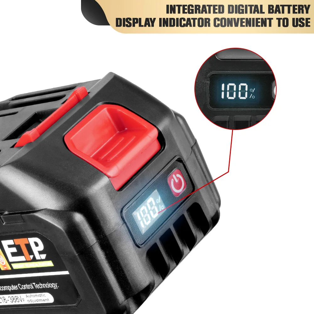 Imagem -03 - Bateria Li-lon Recarregável com Display de Energia Led para Makita Ferramenta Elétrica 21v Atualizado 928vf 388vf Plus 18v