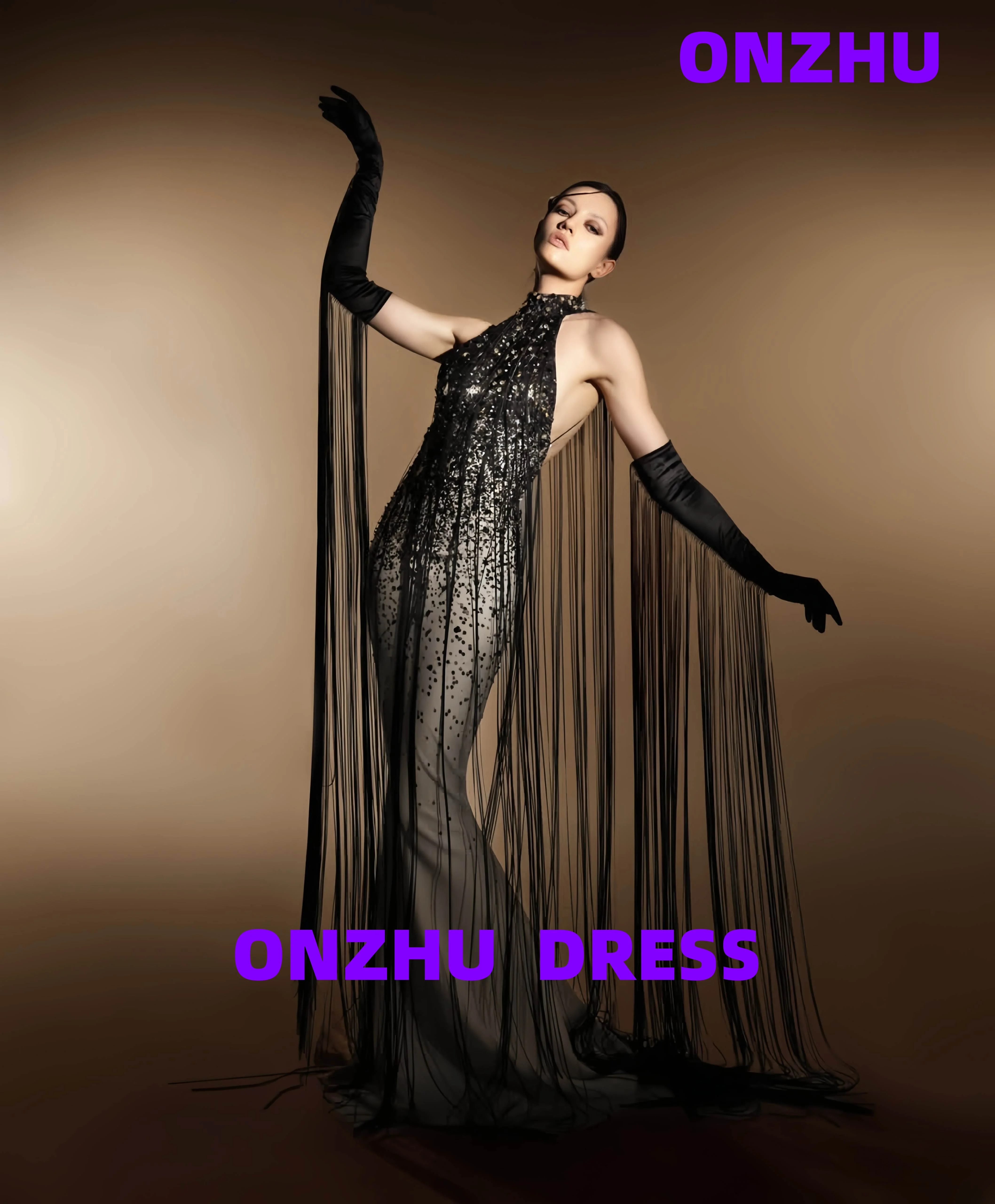 

Customized high-neck sleeveless mermaid sexy amanda 's novias luxurious evening dresses women evening dress