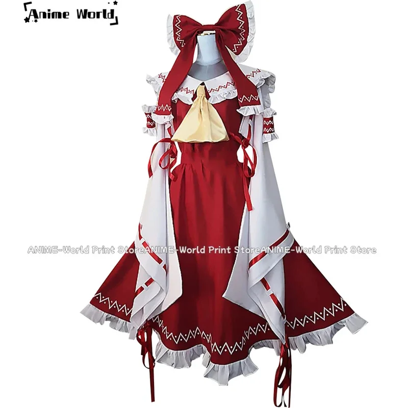 

New《 Size》Touhou Project Reimu Hakurei Cosplay Custom Made Uniform5;c,6's.2;b'8,