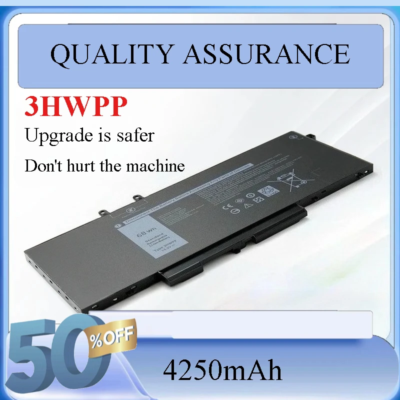 15.2V 68WH 3HWPP Laptop Battery For DELL Latitude 5401 5501 5411 5410 5511 3541 Series Notebook P80F003 P98G003
