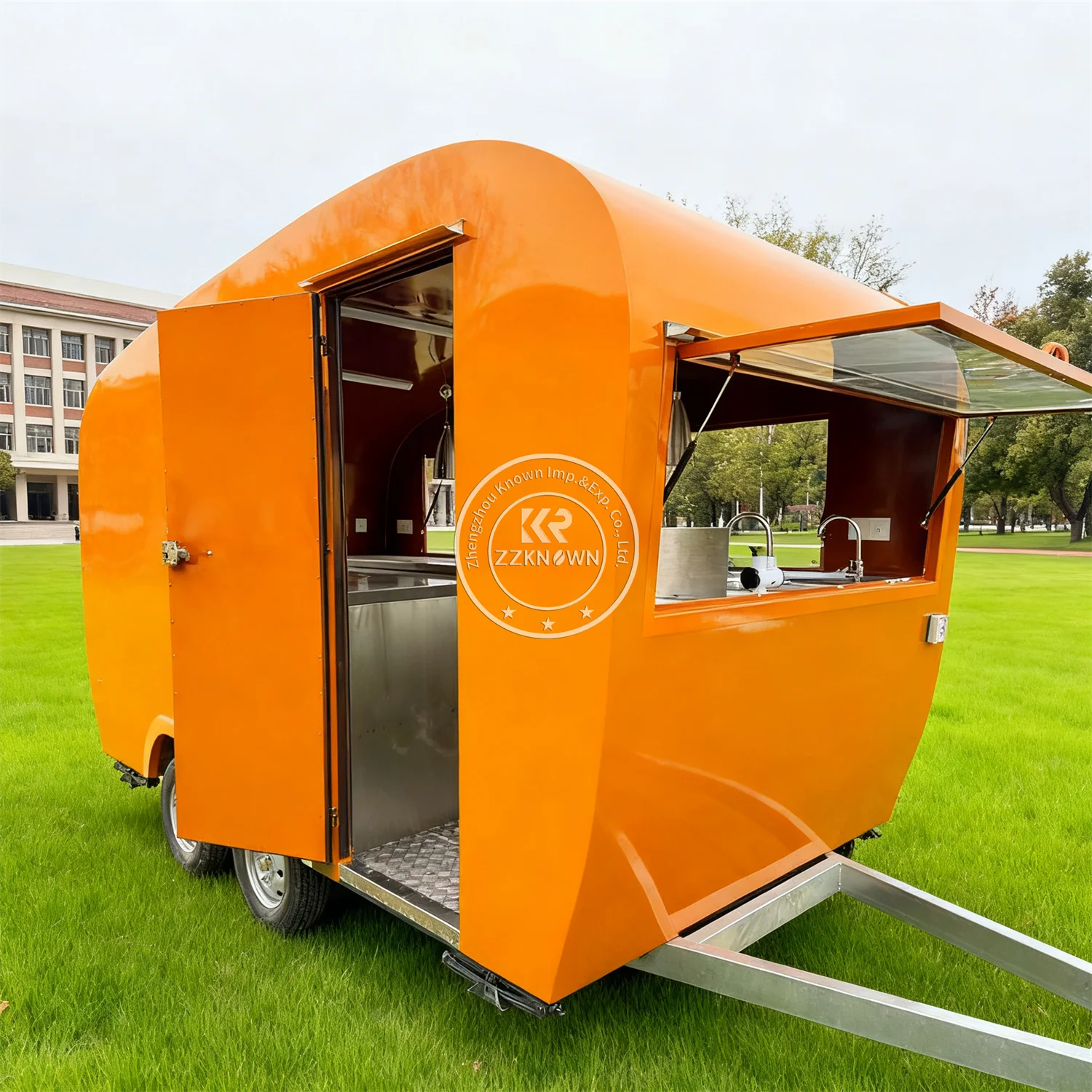 

Custom-Built Catering Trailer Concession Food Trailer Mobile Bar Coffee Truck Bbq Foodtruck Street Food Truck With Full Kitchen