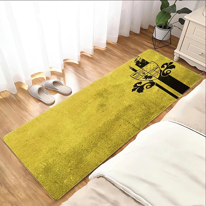 H-Hufflepuff Room Rugs Welcome Mat Bathroom Rug Bath Mats Balcony Kitchen Carpet Foot House Entrance Door Hallway Floor Home