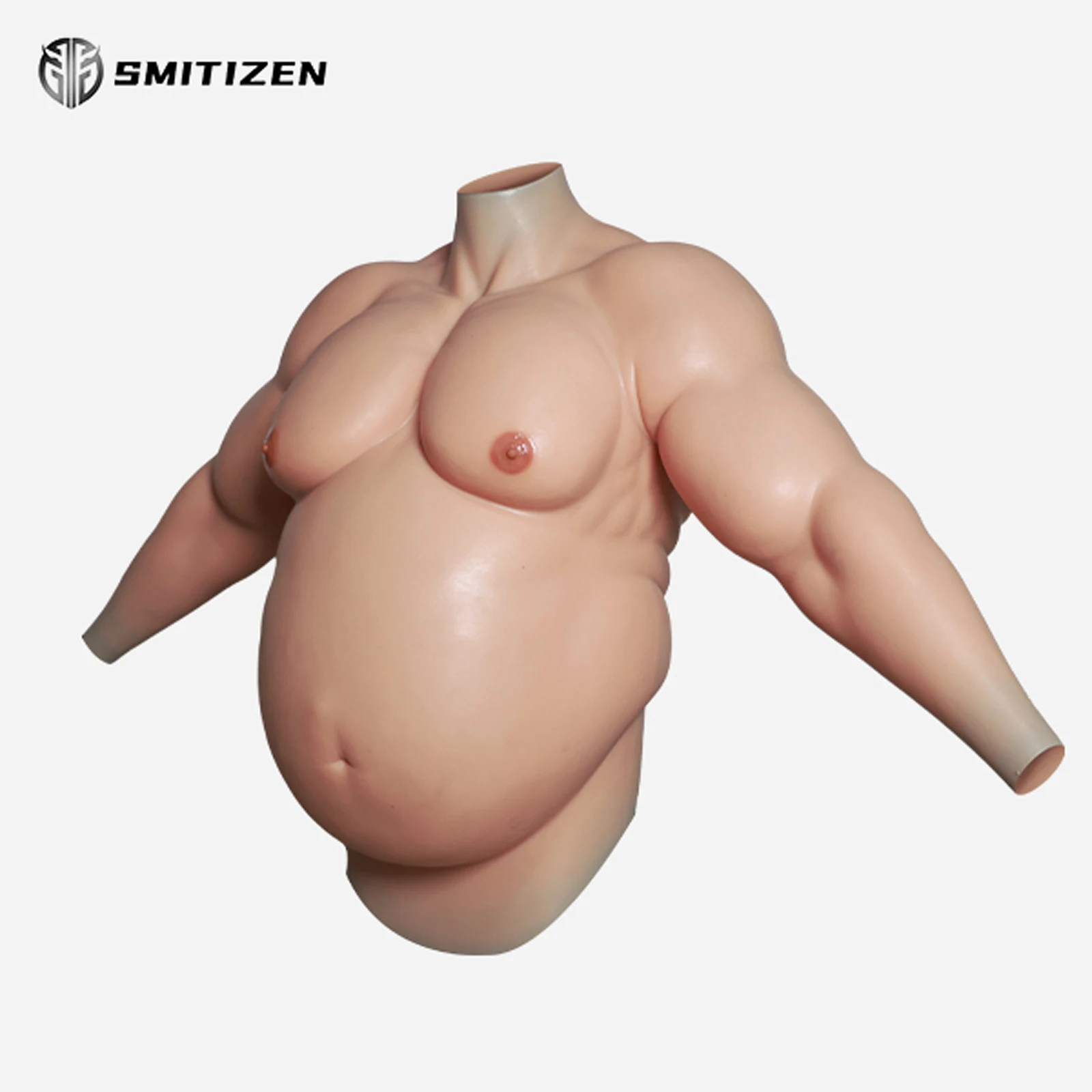 Smitizen Upgraded Upper Body Suit With A Big Beer Belly With Arms Costumes for Halloween Party Cosplay