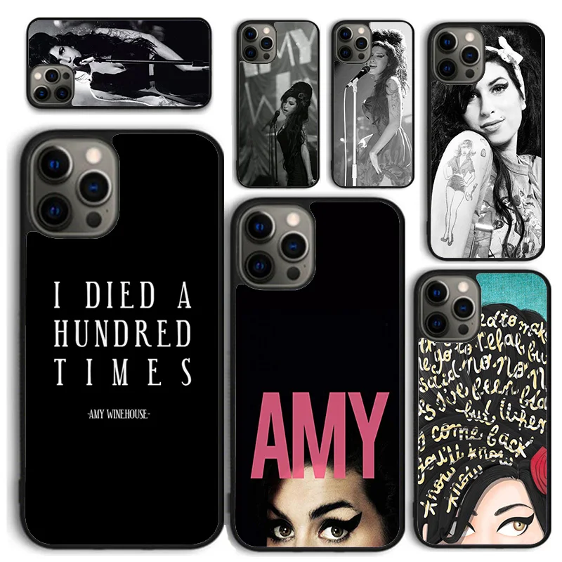 Amy Winehouse Legardary Singer Phone Case for iPhone 16 15 14 12 13 mini PLUS X XS XR 11 PRO MAX Back Cover Fundas