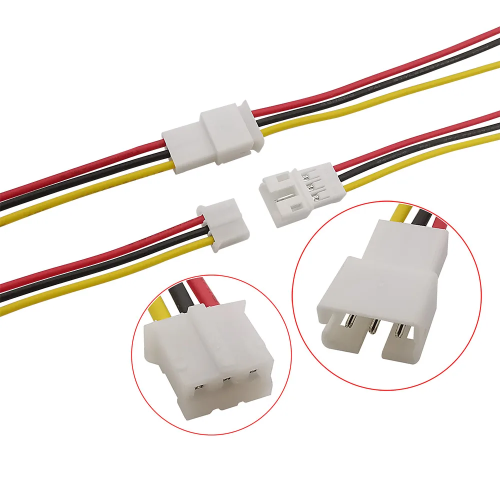 10/5/2/1Pair Micro JST PH 2.0mm Pitch 3 Pin Male Female Wire Connector PH 2.0 Plug Jack Terminals With 20CM 26AWG Cables