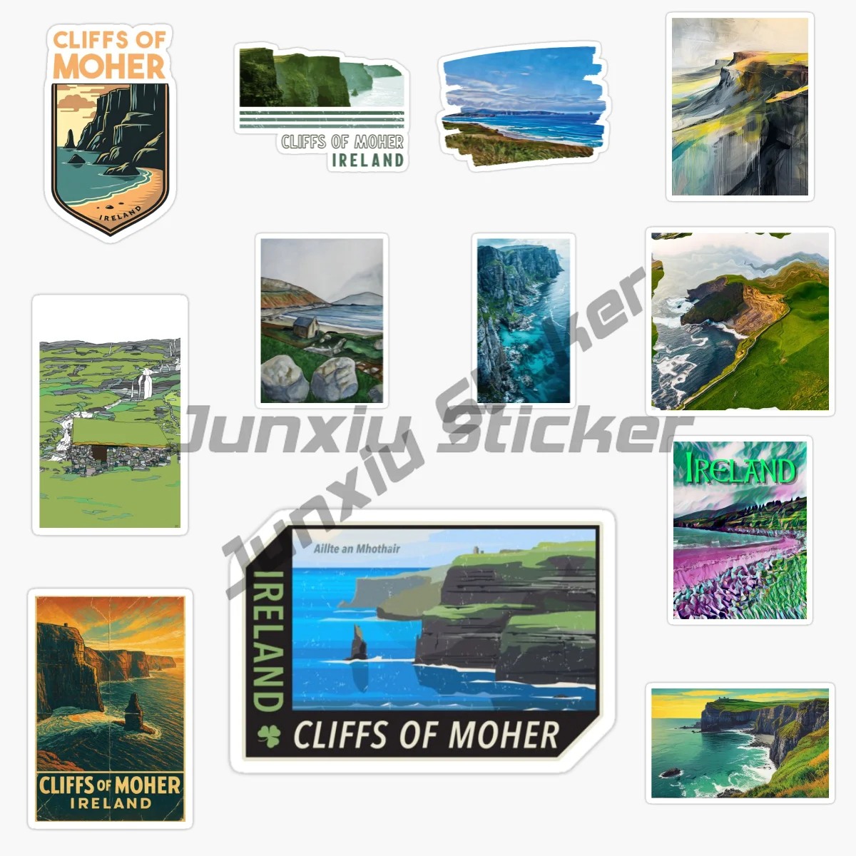 

Ireland Cliffs of Moher Cliffs with Sheer Cliffs Amazing Atlantic Coast Scenery Vinyl Self-adhesive Car Stickers and Decals