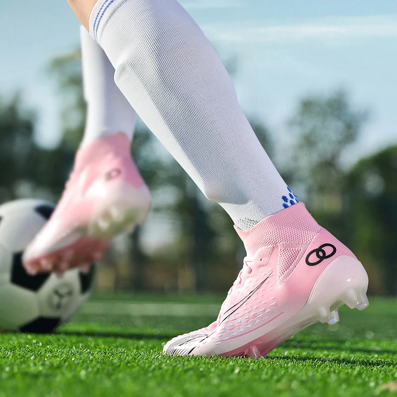 Hohe Qualität Mode Für Männer Fußball Turnschuhe Große Größe 46, Professionelle Fußball Stollen Männer Atmungsaktive Futsal Stiefel Mann botas futbol