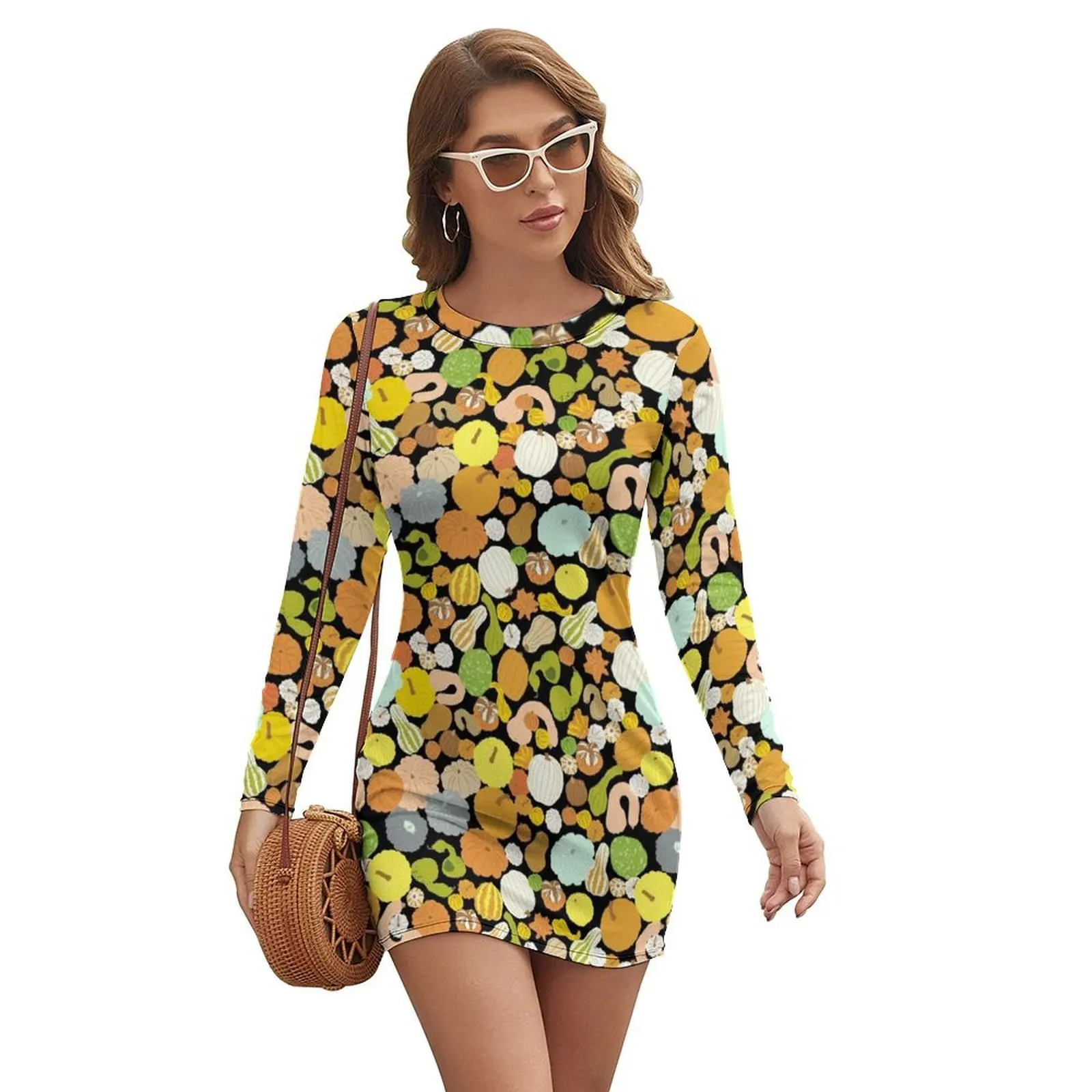

Pumpkin Village Long-sleeved Dress Women long dress wedding dresses for woman