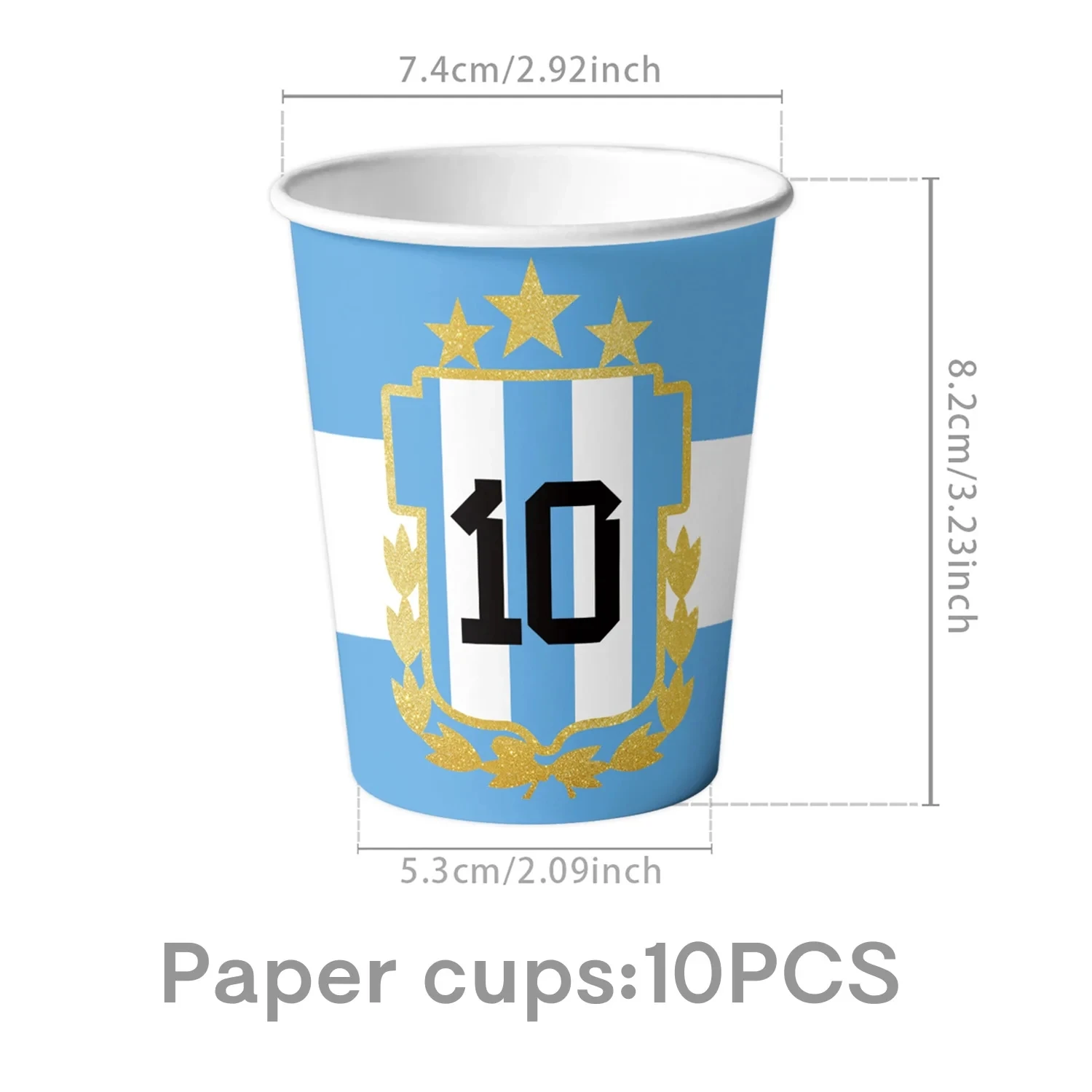 Fußballspieler Geburtstagsparty Dekoration Papierfußball Tassen Servietten Ballons Tischdecke Tortendekoration Tischgeschirr Jungen Partyzubehör – Detail 6