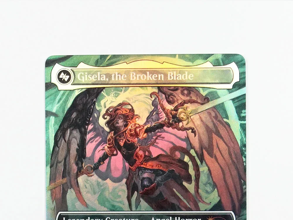 (Gisela, the Broken Blade) Foil/Holo TCG Magical Proxy Cards Black Top Quality Proxy Gathering Board Playing Game Trading Cards