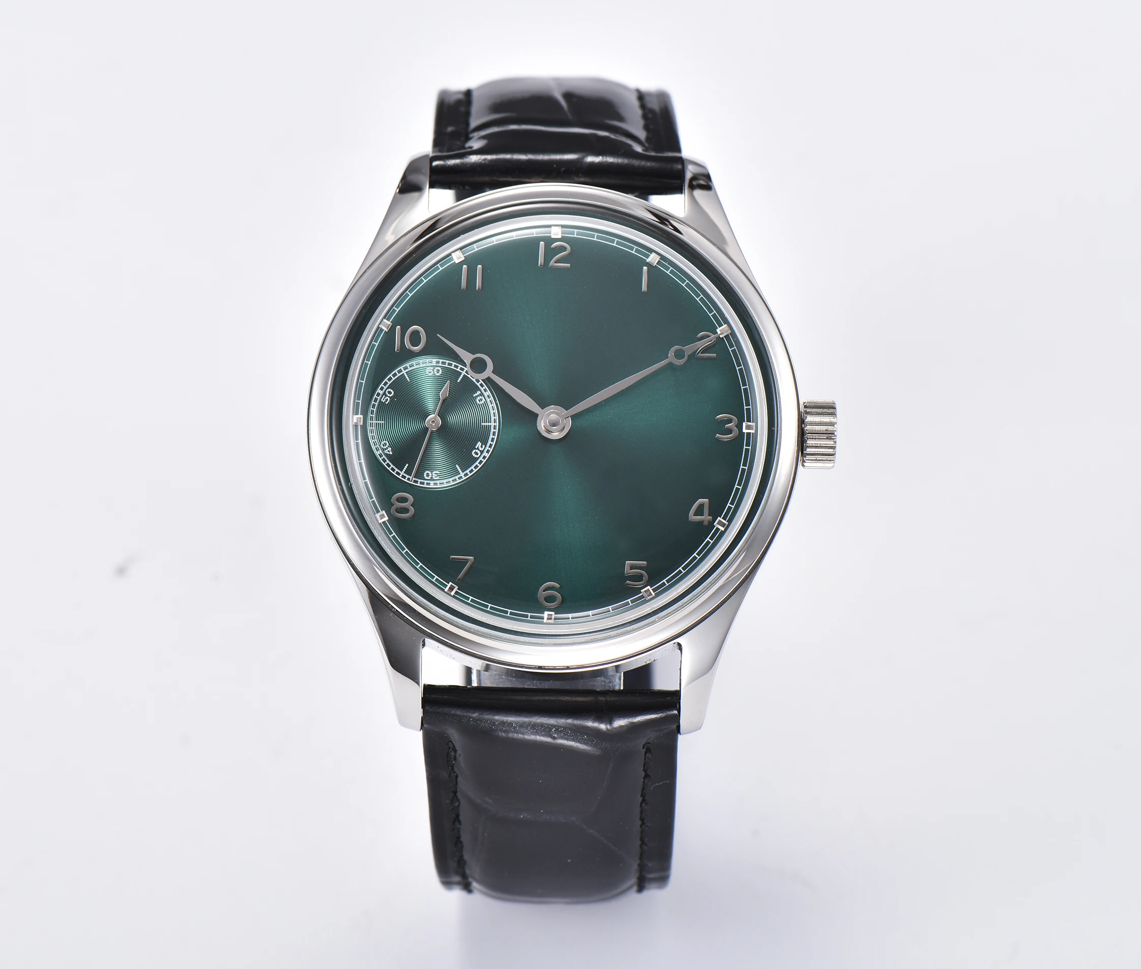 

Men's Manual Watch 42mm Tianjin ST3600 Series Manual Winding Movement Green Gold Pumpkin Head