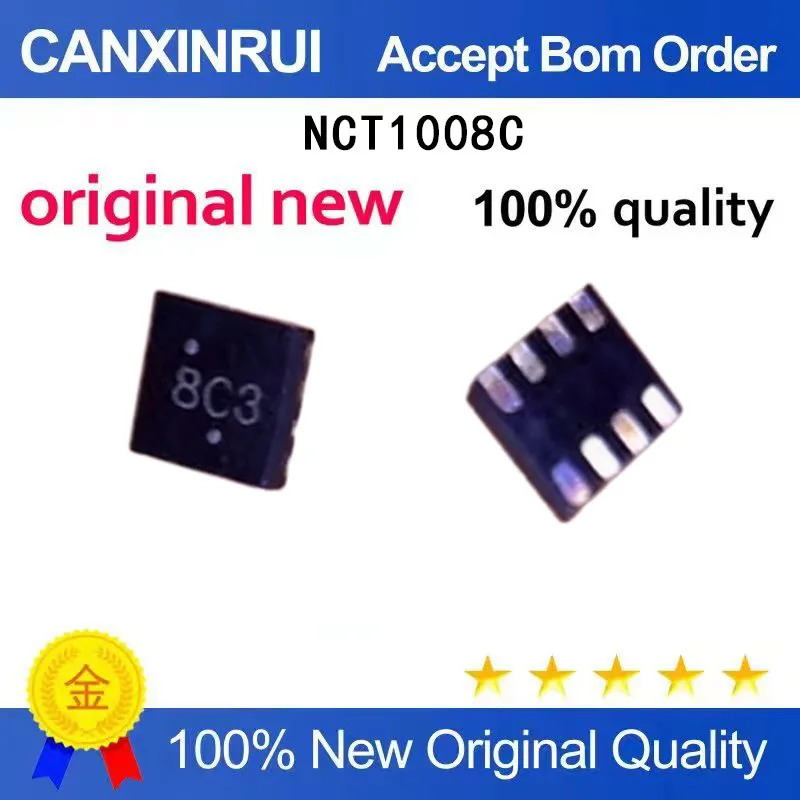 

(5-100 Pieces) Brand new original NCT1008C silk screen: 8C3 QFN spot chip IC
