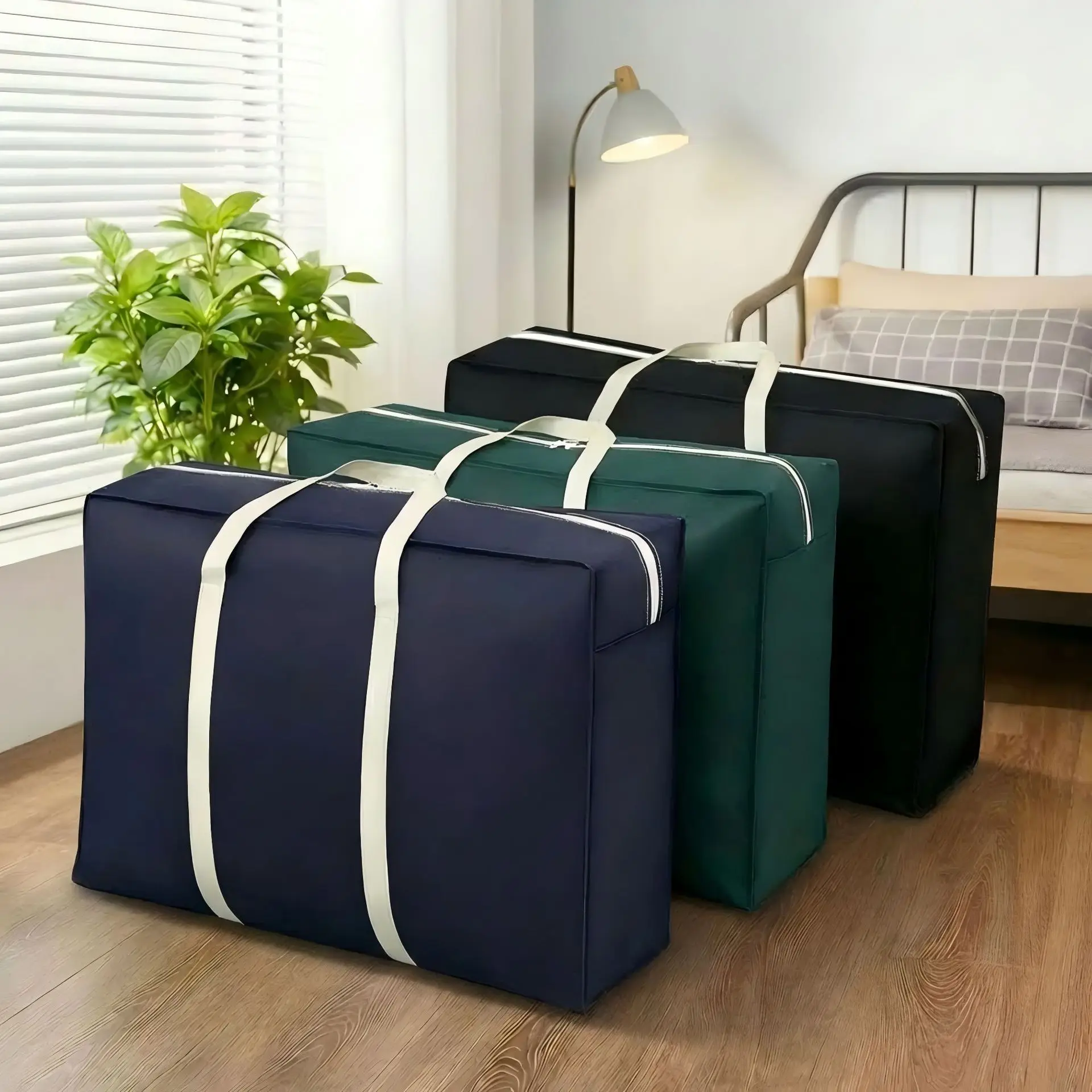 

Large Capacity Travel Clothes Storage Bag Moving Packing Bags Durable Move House Luggage Pack Bag Wardrobe Sorting Organizer