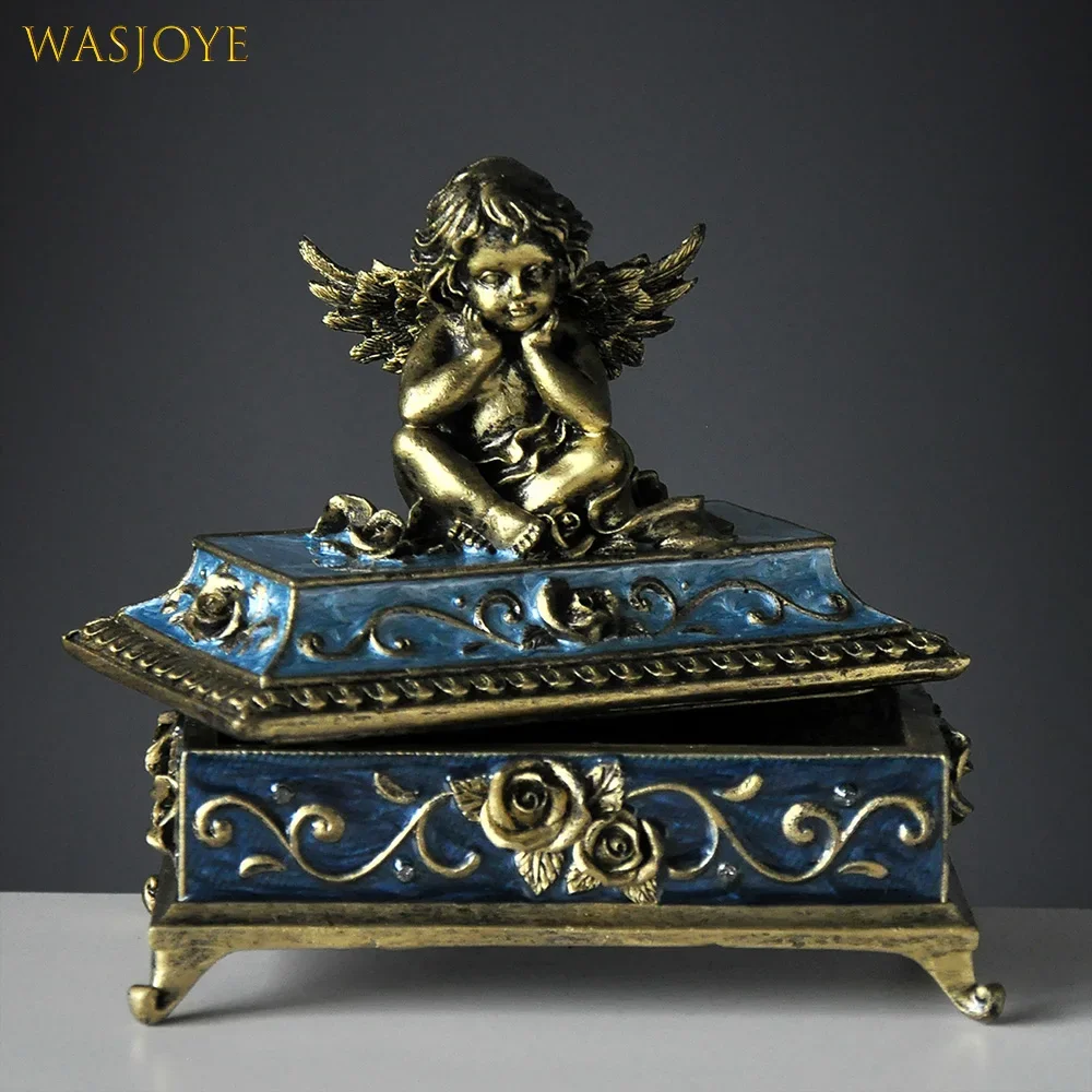 

European Vintage Princess Jewelry Box Jewelry Storage Box Jewelry Earrings Ring Necklace Display Stand, Gift