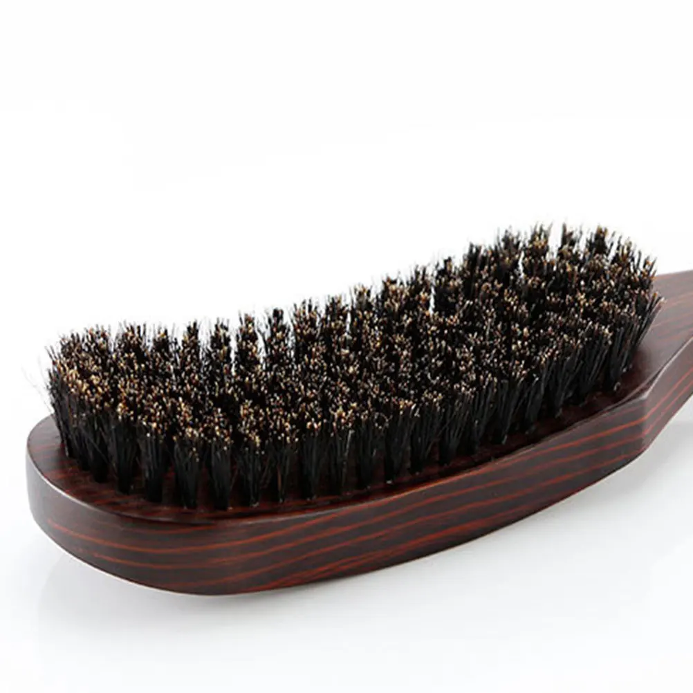 

Beard Brush Solid Wood Handle Boar Bristle Massage and Styling Tool for Men Beard Hair Grooming and Dirt Removal