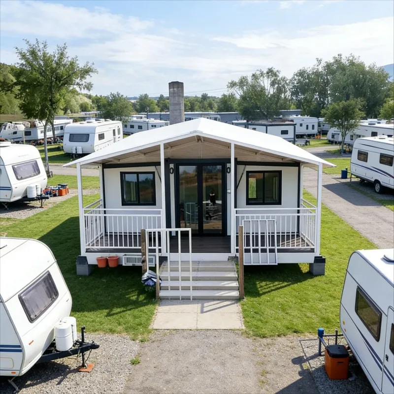 Customized Lightweight Steel Frame Folding Container House Prefab Expandable Home Easy Move