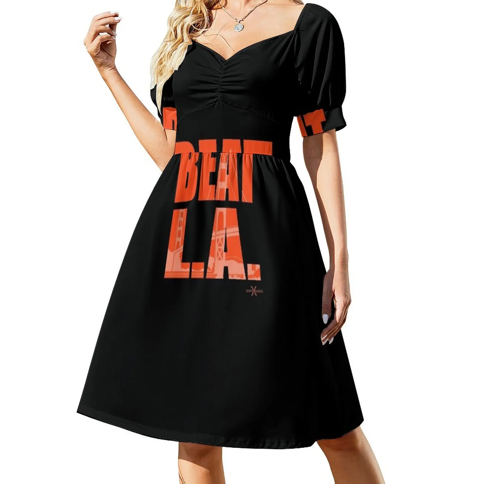 

BEAT LA Short-Sleeved Dress elegant evening dresses for women 2025 Summer skirt summer dress women's summer dress 2025