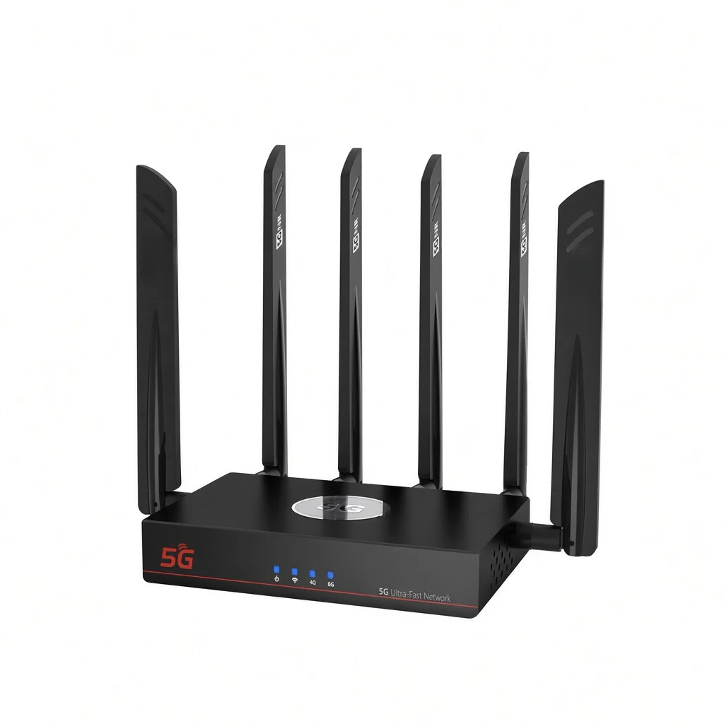 5G Sim Modem Router MT7981 AX3000 Mesh WIFI 6 dual band 2.5G Port cooling fan dual sim card slot
