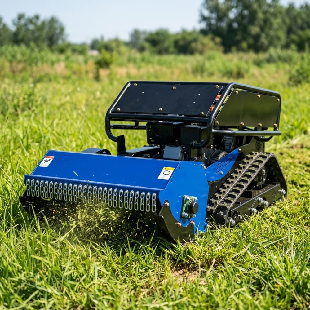 for .Robot Lawn Mower Multifunction 800/1000mm Remote Control Robotic Lawnmower for Large Yard Garden Agriculture