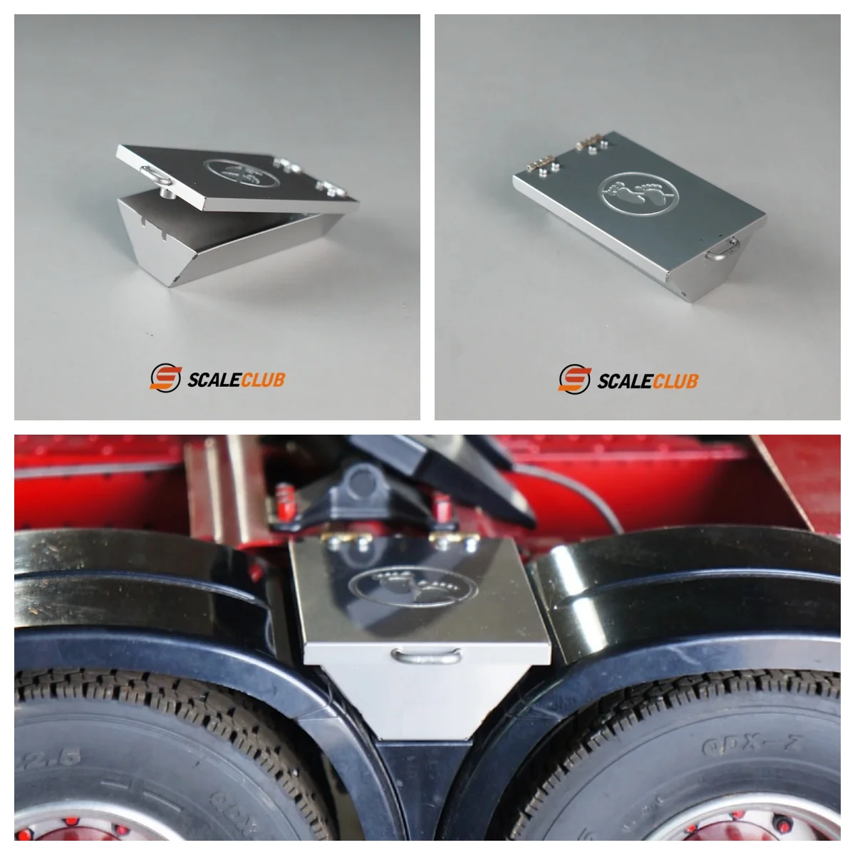 

Scaleclub Model For Tamiya 1/14 Tractor Container Truck Truck Metal Fender Toolbox For Tamiya Lesu Rc Truck Trailer Tipper