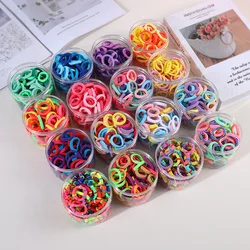 100PCS/Set Kids Elastic Hair Bands Girls Sweet Scrunchie Rubber Band for Children Hair Ties Clips Headband Baby Hair Accessories