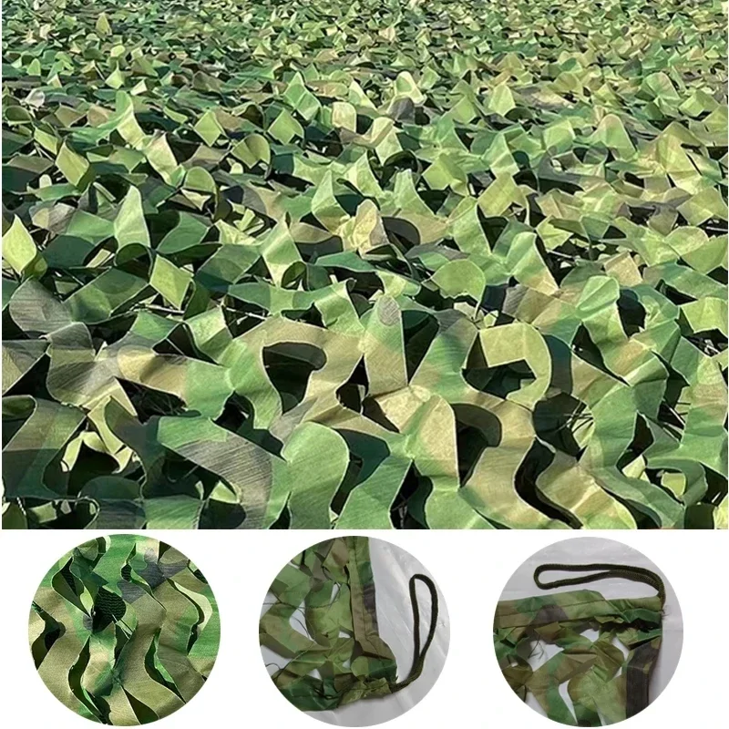 Premium Camouflage Netting for Camping Shade and Concealment Woodland Camouflage Party Decoration Halloween