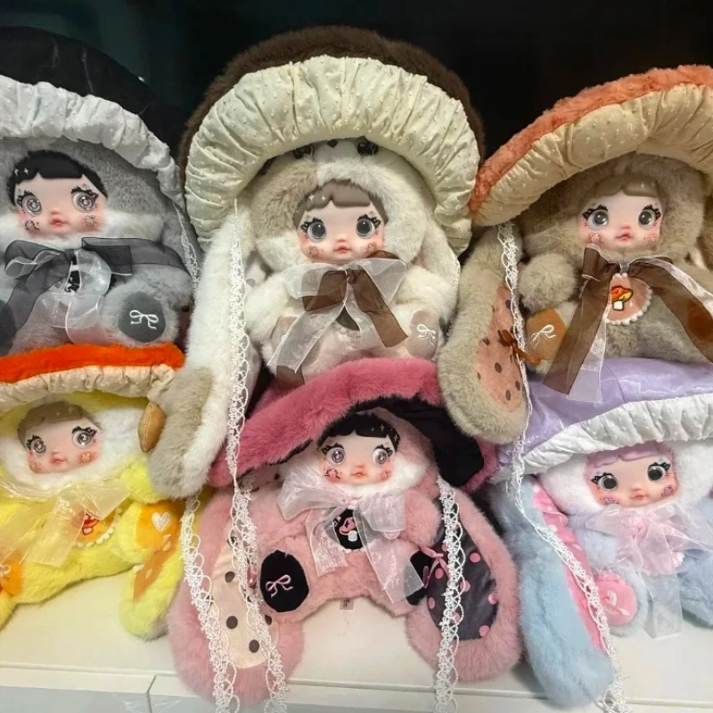 nommi-400-v2-champignon-tasse-en-peluche-serie-boite-aveugle-vinyle-visage-poupee-jouet-anime-figure-chambre-decor-boite-mystere-enfant-fille-cadeau-d'anniversaire