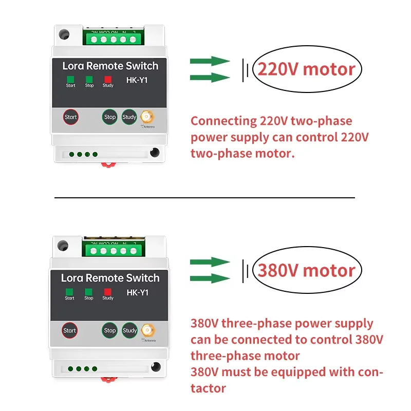 Puffins 220v/380v High-power Remote Control Remote Control Switch Pump Intelligent Controller Remote Control Switch