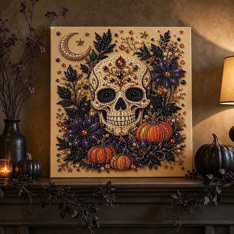 ハロウィンダイヤモンドペインティングDIYダイヤモンドアート - Art Craft Halloween のレビューと価格