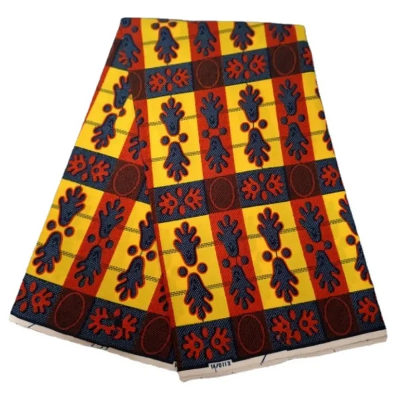 Imagem -06 - Veritable Wax Ankara Print Fabric Têxtil para Vestido Real African Dutch Bloco de Corante Tecidos para Costura 100 Algodão Jardas