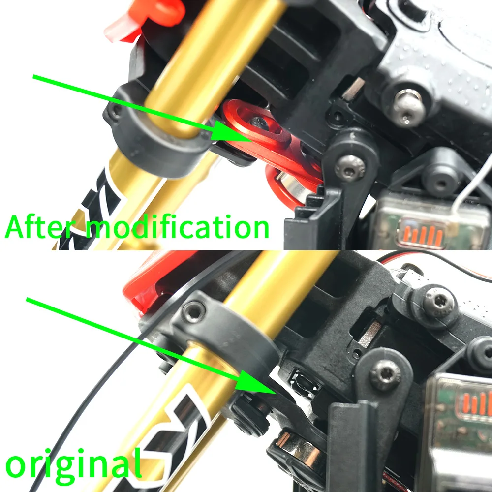 AXSPEED โช้คอัพสปริง/Servo Arm Servo Saver/ด้านหน้าด้านหลังล้อ Hub รองรับ 1/4 รถจักรยานยนต์ Promoto-MX RC รถอะไหล่