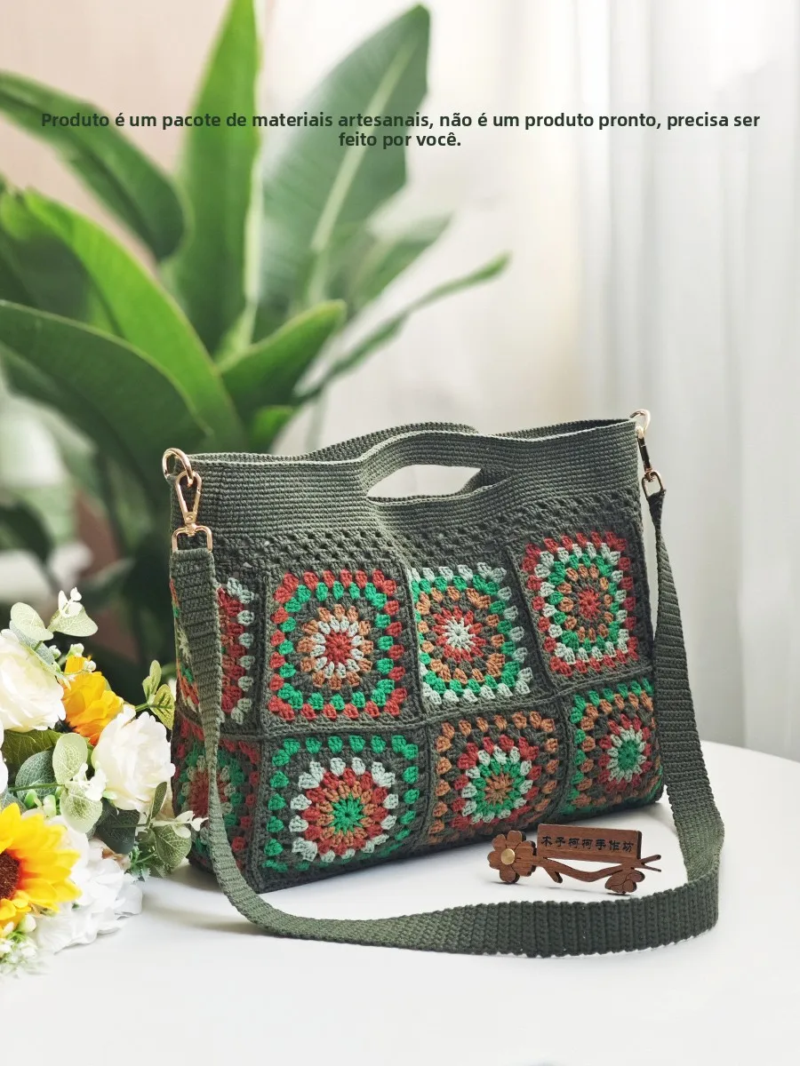 handmade-diy-crochet-material-kit-wooden-zhongnuo-andmother-patchwork-tote-bag-yarn-materials-old-faioned-sle