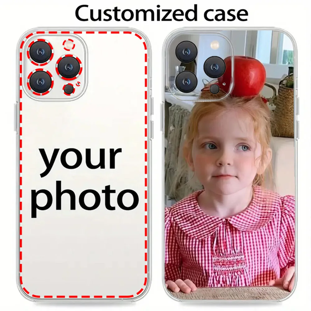 Customized Case For iPhone 17 Air 16 15 14 13 12 11 Pro Max Mini 6 7 8 Plus 16E X XS XR SE Transparent Phone Case Personalized view 2