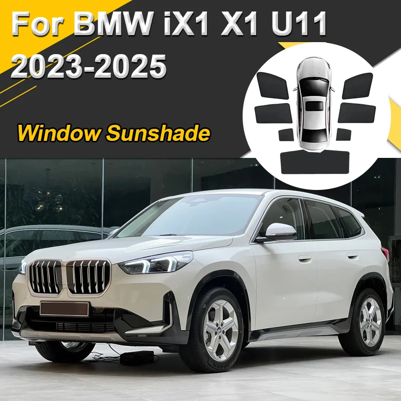 

Car Sun Shades For BMW iX1 X1 U11 2023 2024 2025 Sunshades Magnetic Heat insulation Window Windshield Visor Accessories