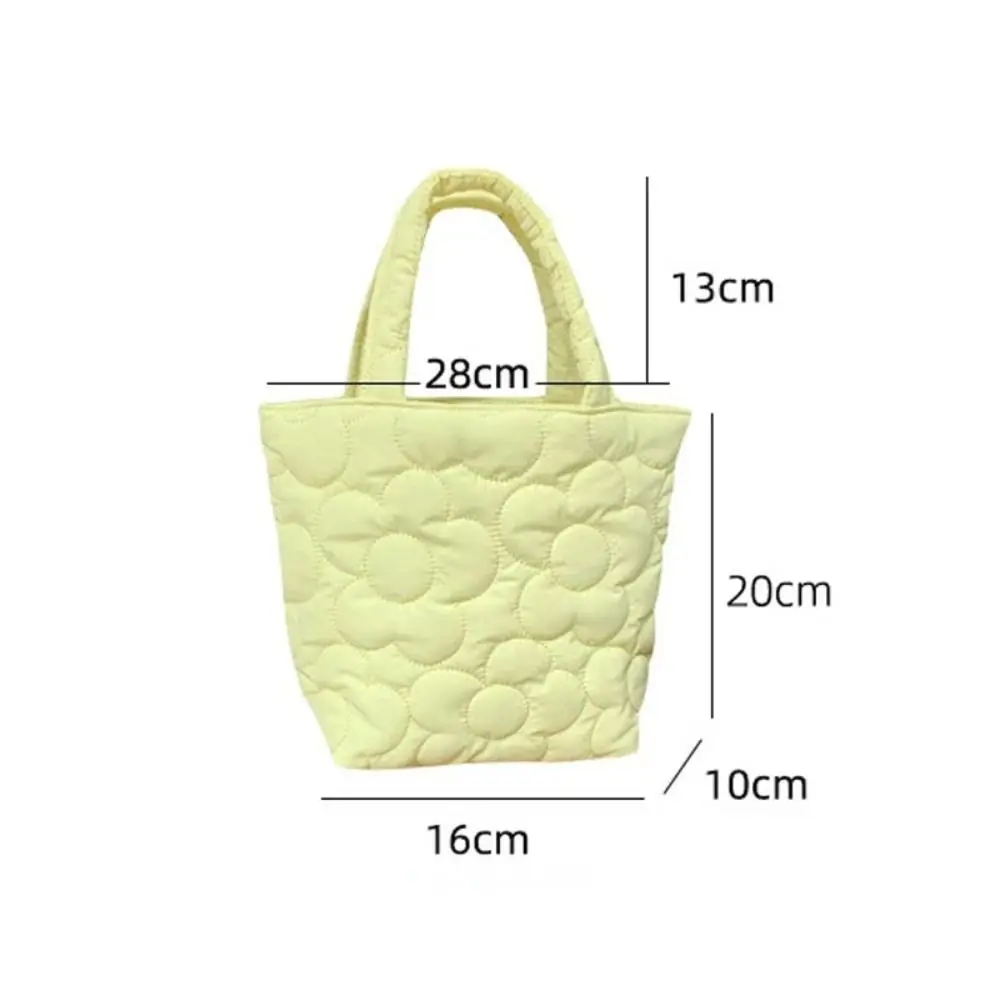 Lovly Flower Women\'s Small Handbags Quilted Flora Female Daily Lunch Shoulder Bag Simple Ladies Tote Clutch Purse Shopping Bags