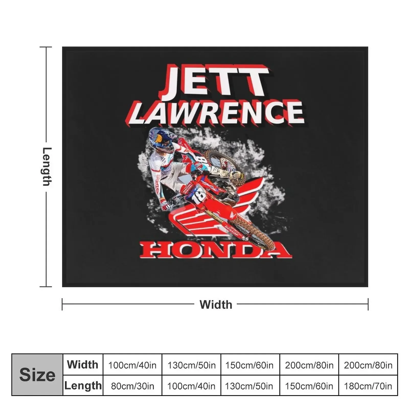 Jett Lawrence 250 Champion leader SX MX Champ Motocross Champion Collage Fan art ProGift Throw Blanket Vintage Blankets