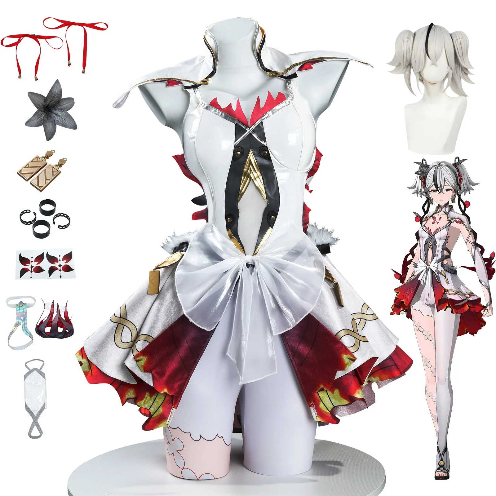 

Anime Camellya Wuthering Waves Cosplay Costume Wig