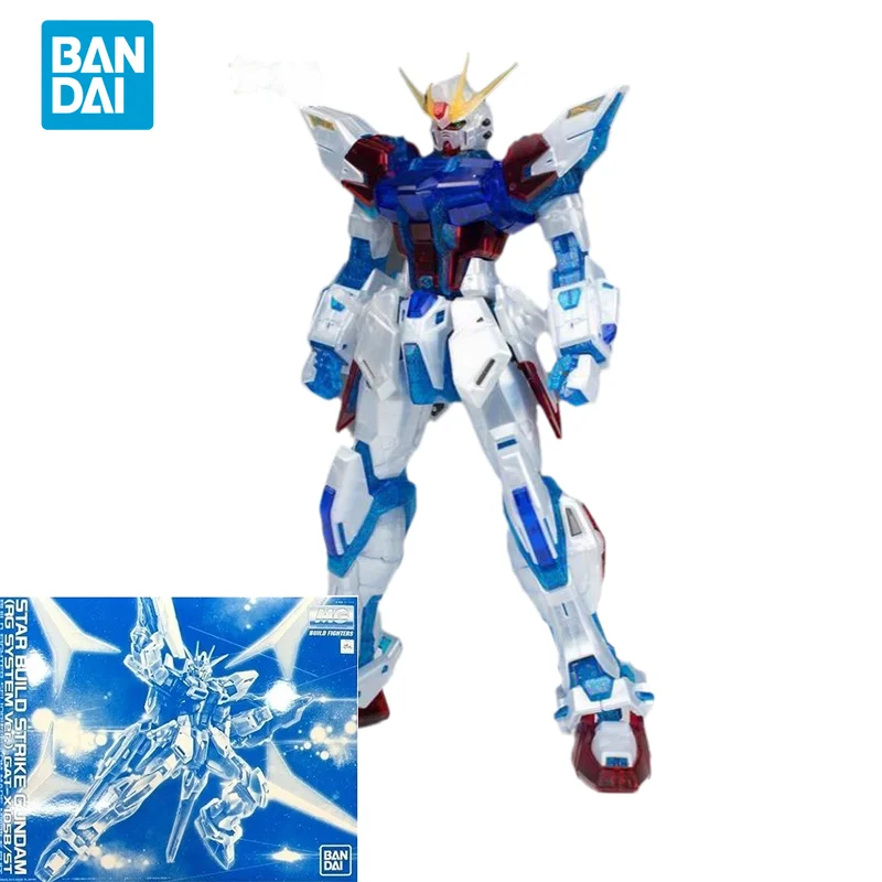 Bandai Original GUNDAM Anime Model MG 1/100 STAR BUILD STRIKE GUNDAM RG SYSTEM Ver Action Figure PB Limited Toys Gifts for Kids