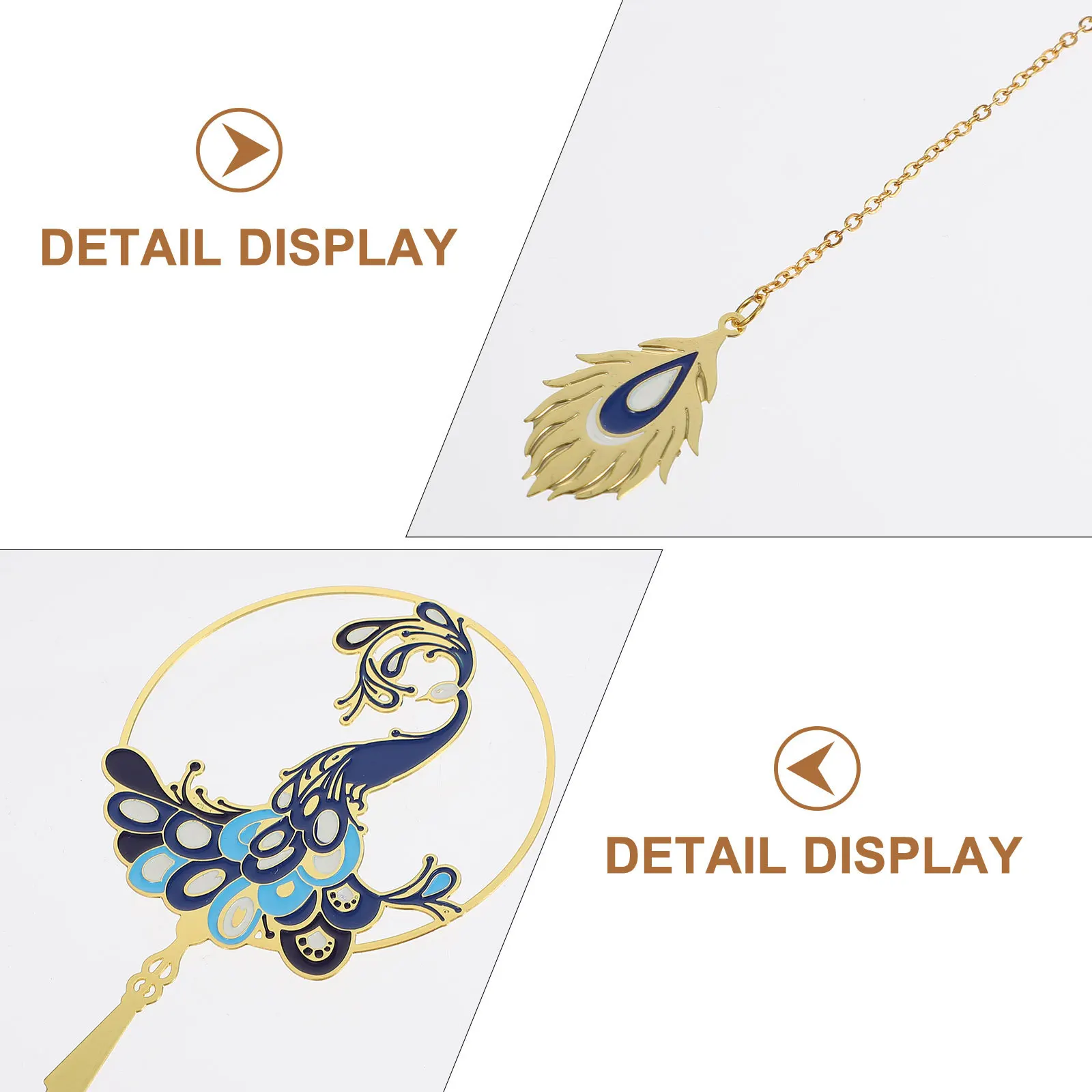 

1Pcs Metal Bookmark Circular Fan Shape Chinese Style Hollow-Out Lightweight Reading Bookmark for Students Creative Gift